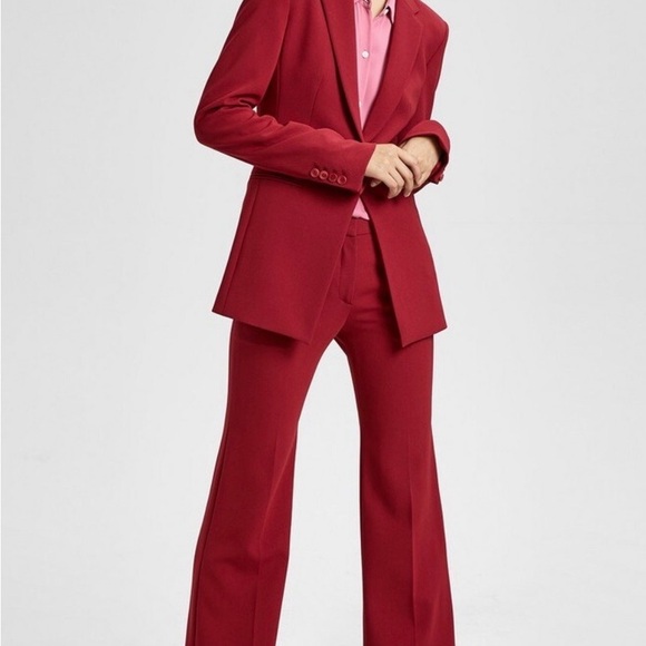 Theory Crepe Power Jacket in Bright Raspberry, size 4 - Picture 10 of 11